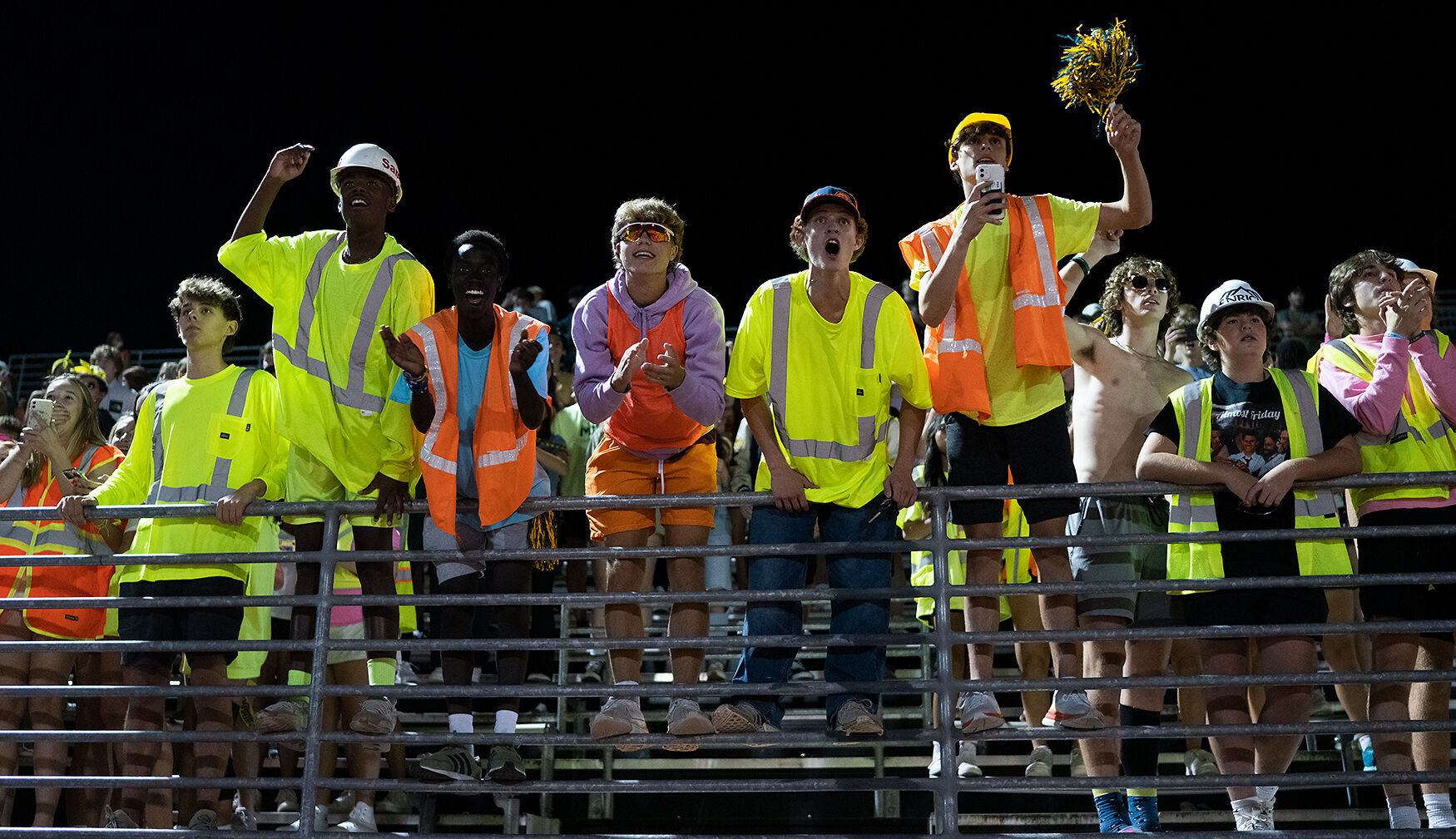 Rock Bridge High School student section cheers